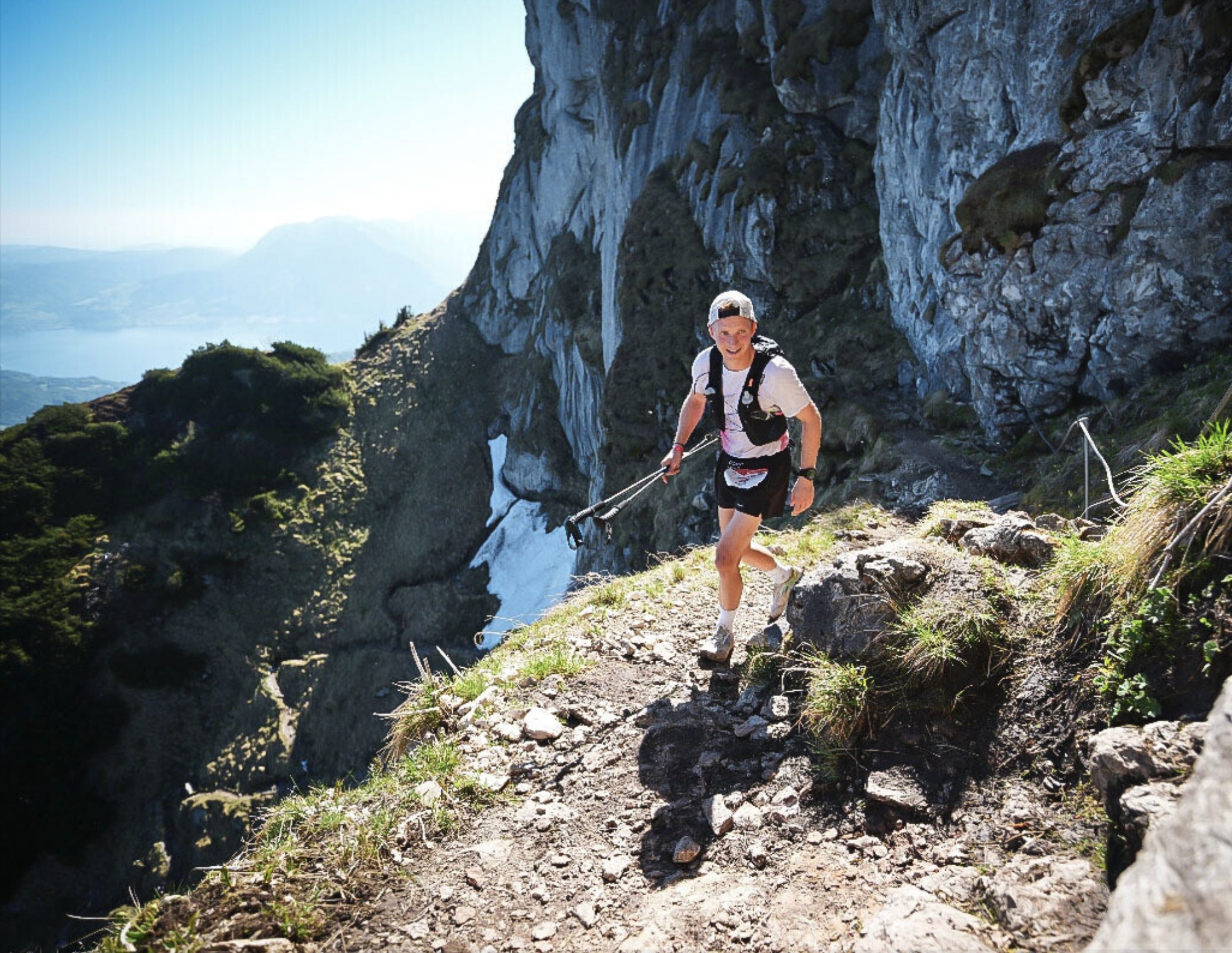 Birger Leys during a mountain trail run